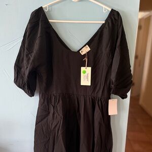 NWT Joyfolie Genesis Dress in Black Size M